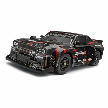 MAVERICK 1-8 Scale Muscle Car for QuantumR Flux 4S 4WD, Black & Red MVK150350